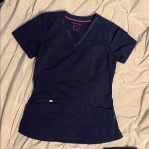 Navy blue Purple Label by Healing Hands scrub top